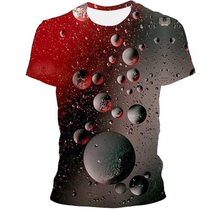 

Women's Explosive 3D Printing Fashion Casual T-shirt Sports Top Color T-shirt Camping Fashion Round Neck T