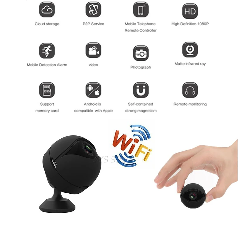 Цифровая мини-камера HD 1080P Wi-Fi микро-камера ночного видения Espion Vlog