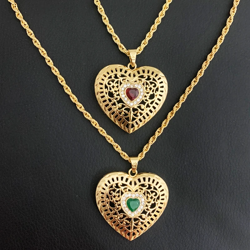 Модные ожерелья с кулоном в виде сердца для женщин и мужчин ювелирные изделия