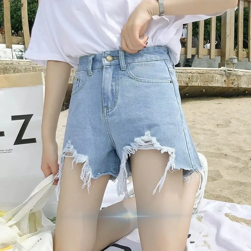 

OnlyUU jean xia-ligne mince et ample pour femmes, taille haute, bord brut, slim, jambes larges, 2021