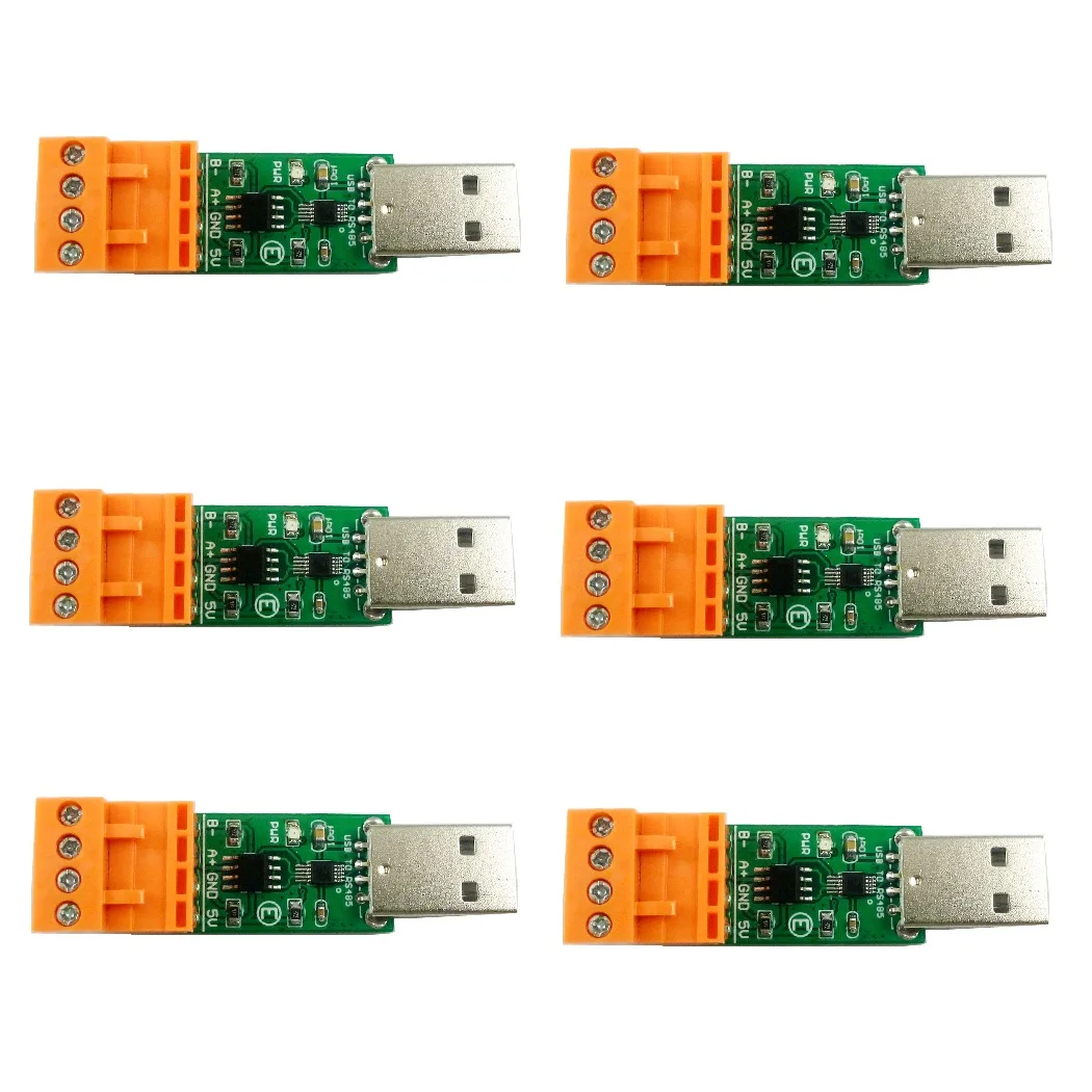 6 шт. WIN10 MAC LINUX OS USB к RS485 UART преобразователь CH340 SP485 Замена FT232 CP2102 PL2303 MAX485 MAX3485 SP3485 |