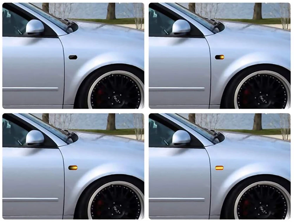 2 шт. Динамический светодиодный боковой габаритный фонарь указателя поворота