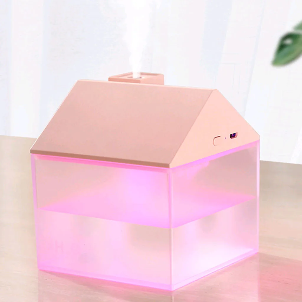 

3-in-1 Mini USB Humidifier 250ml/Colorful Night/Light Minifan Auto Shut-Off