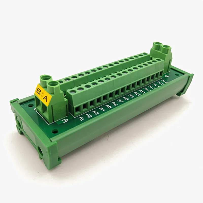 

DIN Rail Installation 30A/300V 2*16 Screw Terminal Distribution Module. Can Support multiple Module Expansion Connections.