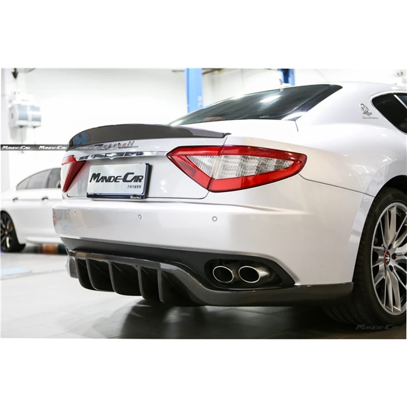 Carbon Fiber car rear trunk boot lip spoiler wing for Maserati GranTurismo GT 2 Door flat 06-11 Non Convertible | Автомобили и