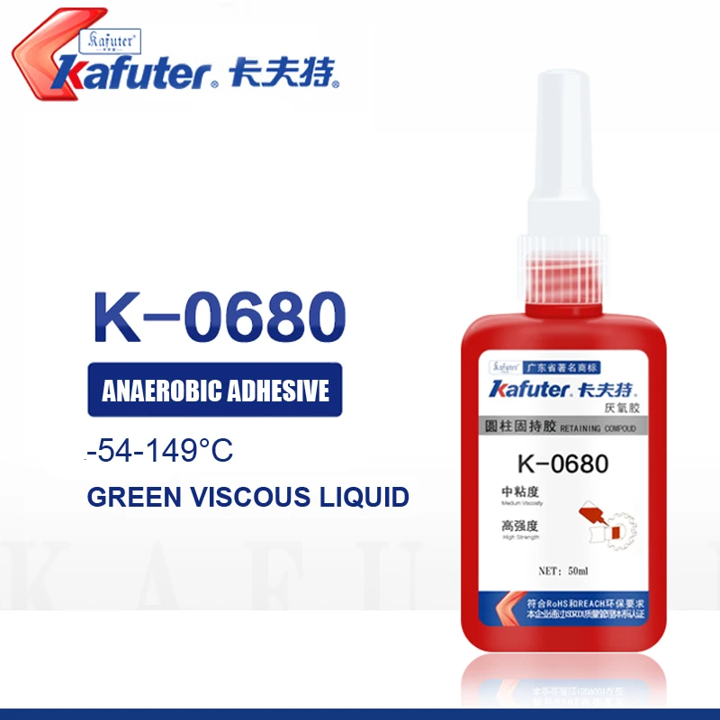 Kafuter K-0680 50g повышенной прочности для анаэробного клея металла закручивающаяся