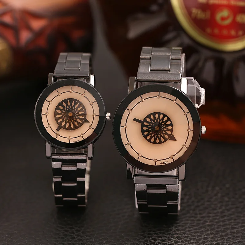 Креативные модные роскошные зеркальные часы с бриллиантами для мужчин и женщин