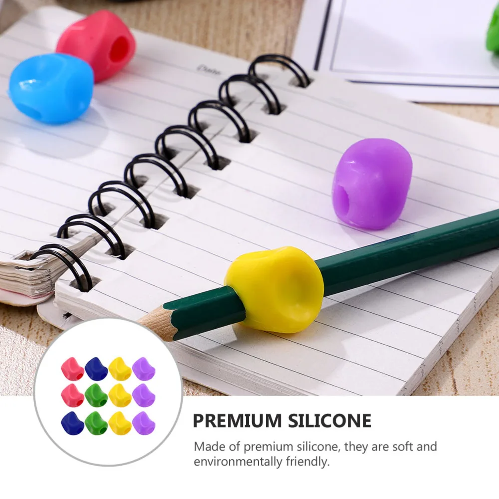 

12Pcs Creative Handwriting Correctors Grips for Children (Random Color)