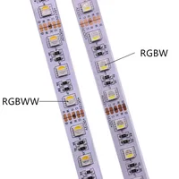Светодиодная лента SMD5050 RGBW RGBWW, водонепроницаемая RGB-полоска белого и теплого белого света, 4 цвета в 1, 60 светодиодов на метр, IP20, IP65, IP67, 12 В, 24 В