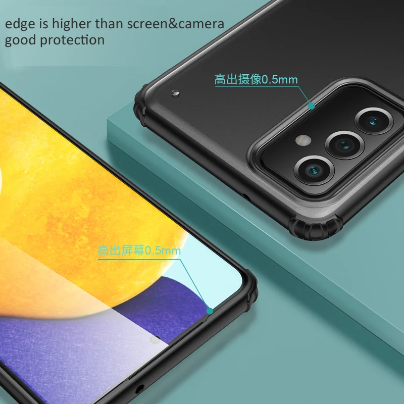 Гибридный Тонкий армированный чехол для Samsung Galaxy A82 Quantum2 устойчивый к падениям