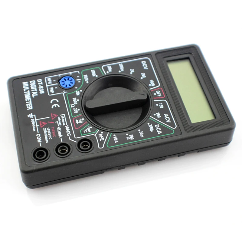 Цифровой мультиметр AC/DC с ЖК дисплеем вольтметр амперметр тестер