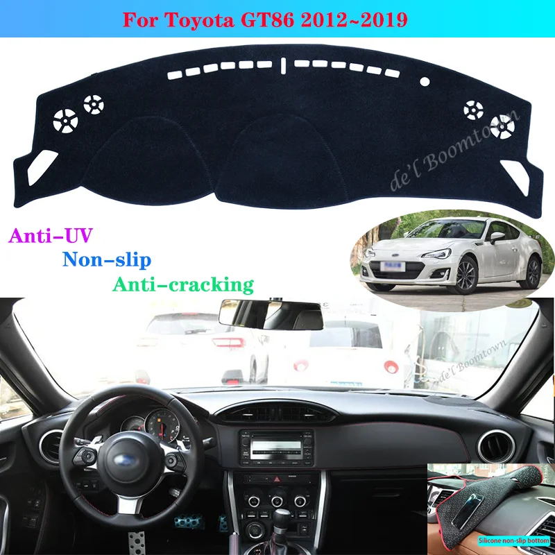 

Car Dashboard Cover Dash Mat For Toyota-GT86 FT86 Scion-FR-S-Subaru-BRZ-2012~2019 Auto Non-slip sunShade Dash Cover Protective