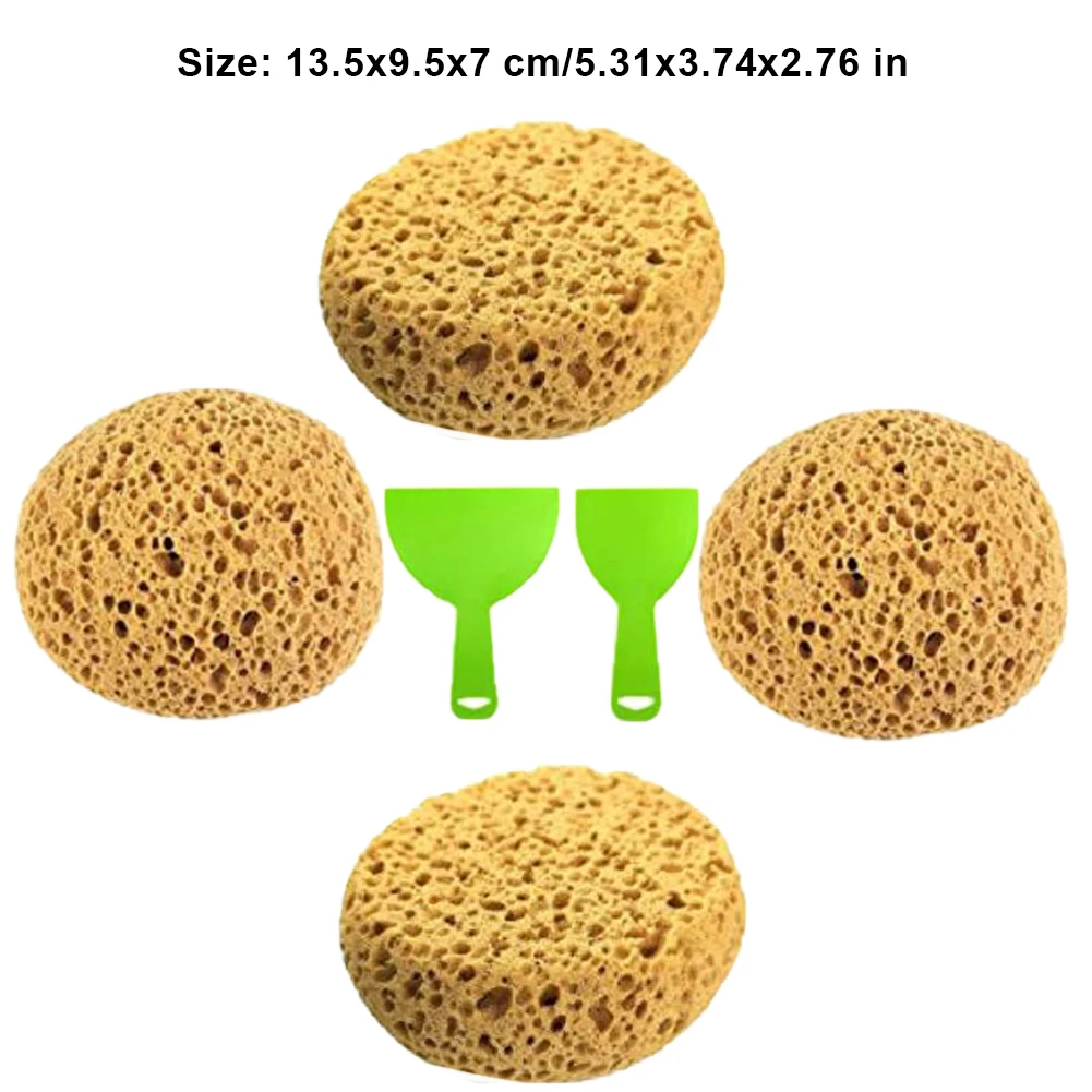 4PCS Knockdown Texture Sponge Ceiling Texture Patch Porous Sponge For Wall Texture Repair Drywall Texture Sponge Orange Peel