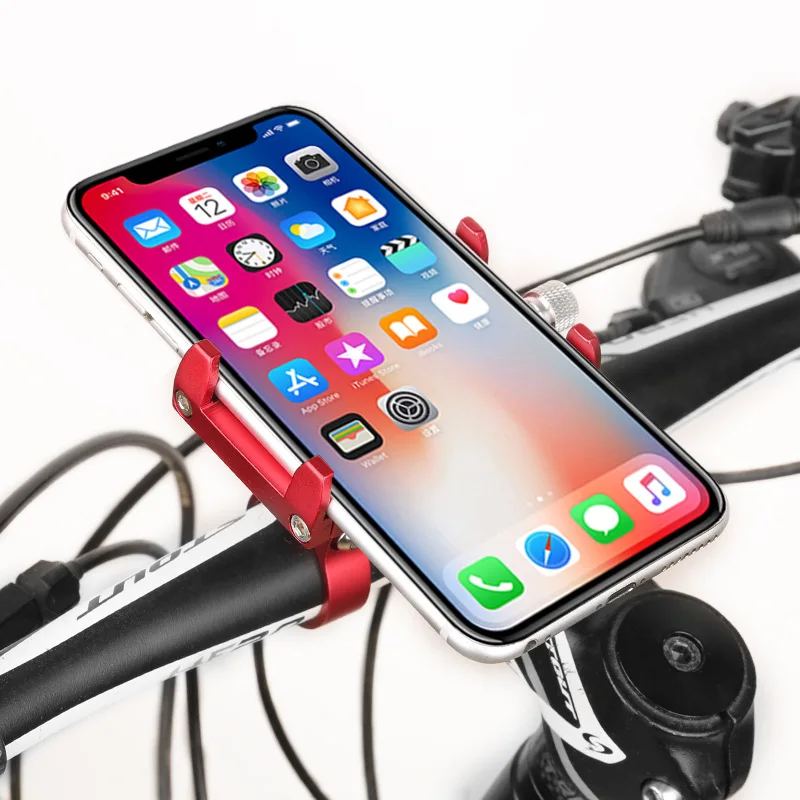 

New Aluminum Motorcycle Bike Bicycle Cell Phone Holder Mount Handlebar For Mobile Phone GPS Universal