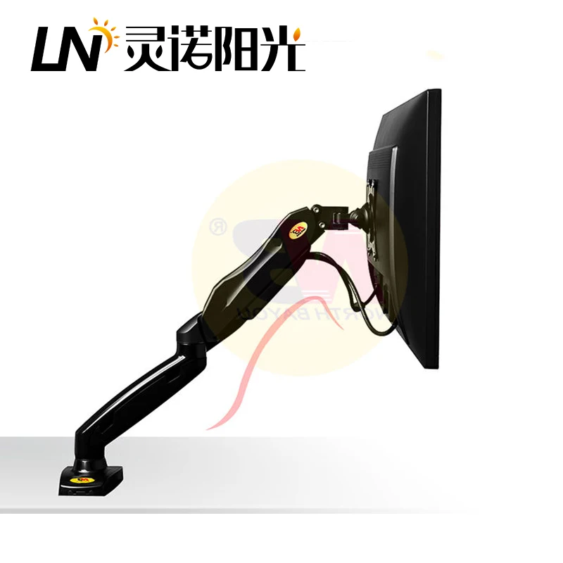 

F80 Desk Monitor Stand - Gas Spring Arm Full Motion Mount Monitor Bracket For 17"-27" Screen Support Load 9kg VESA 100*100mm