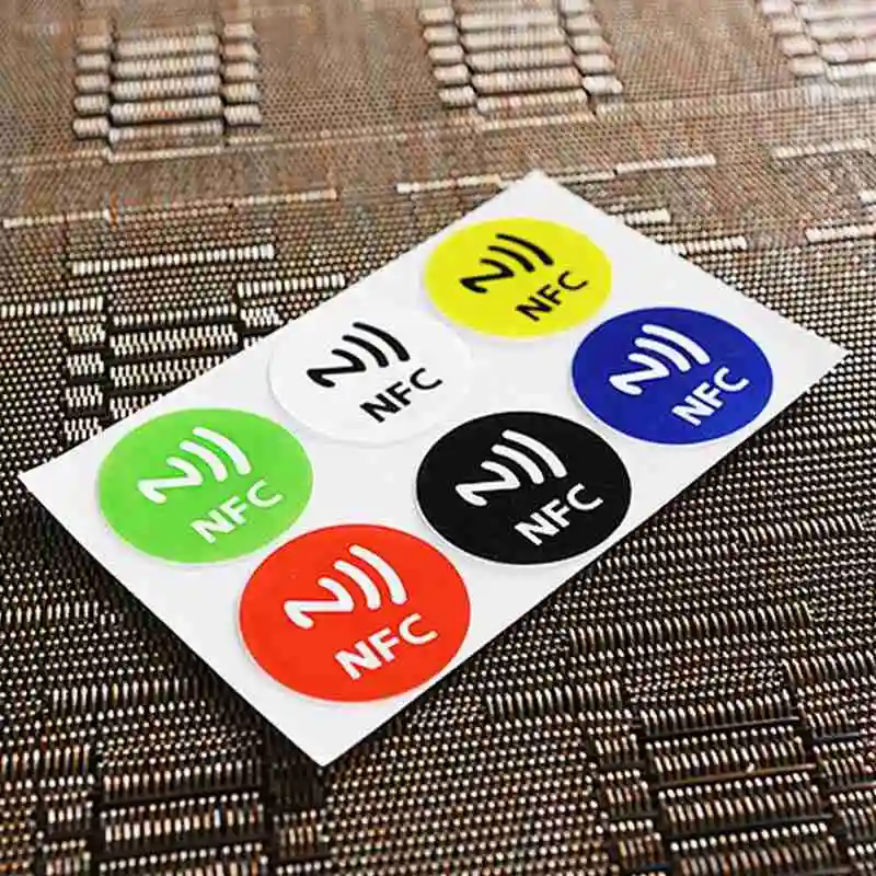 

6Pcs Waterproof PET Material NFC Stickers Smart Adhesive For All Tags Phones Stock Drop Ntag213 In Shipping P9O2