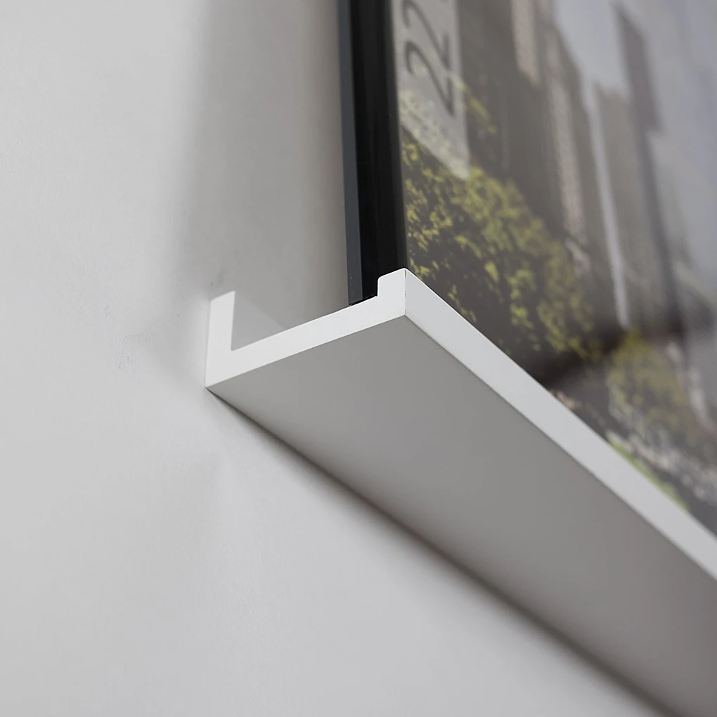 

46 Inch Picture Display Ledge Wooden Living Room Office Wall Mount Shelf Narrow Photo Ledge