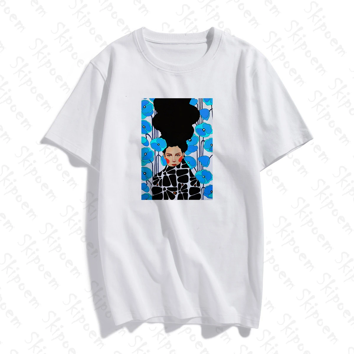 Скандинавском стиле абстрактная девушка Лондон Искусство футболка для женщин
