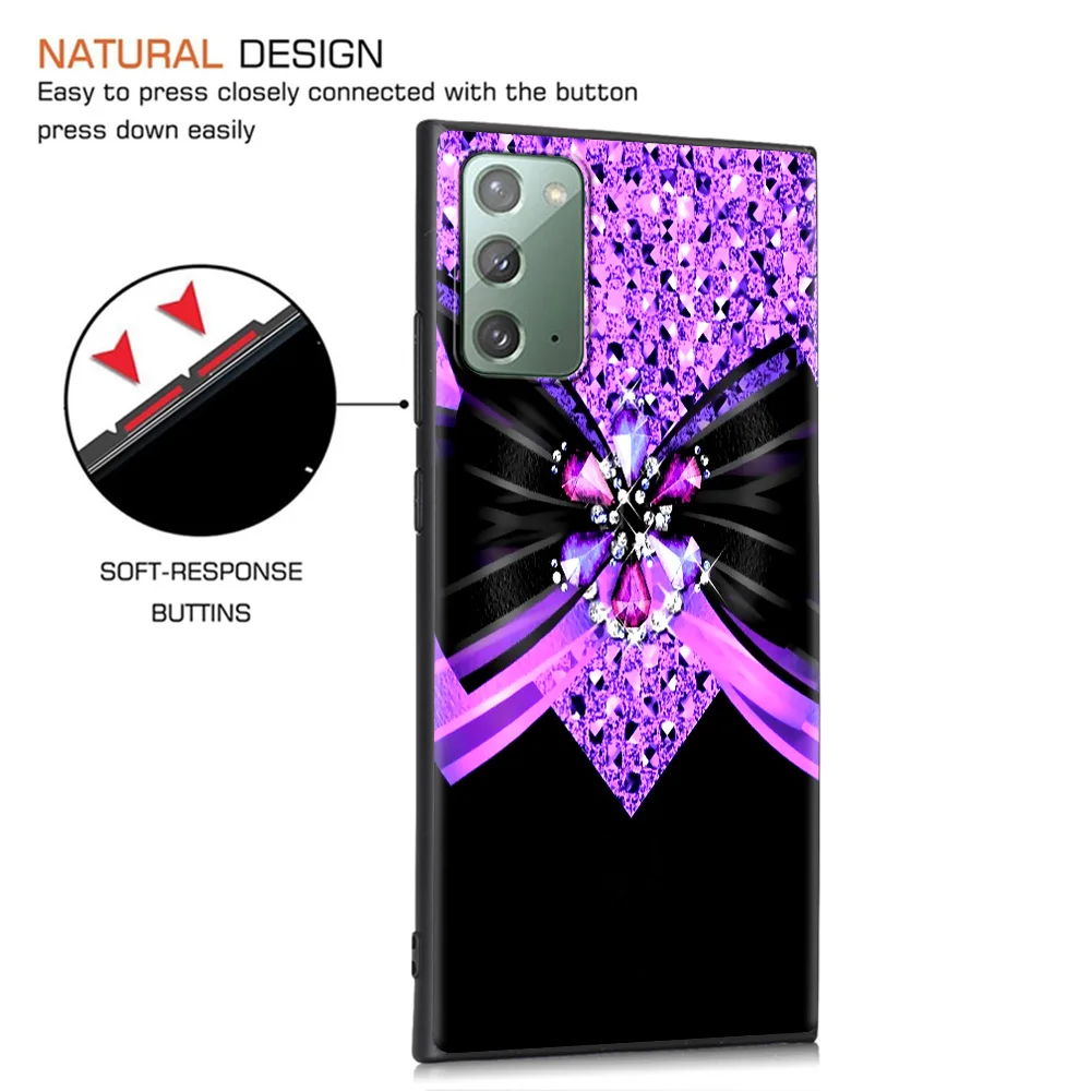 

Fashion Bow Case For Samsung Note 20 Ultra 10 Lite Plus 9 8 Fundas for Galaxy M31 Prime M51 M31s M30s Cover