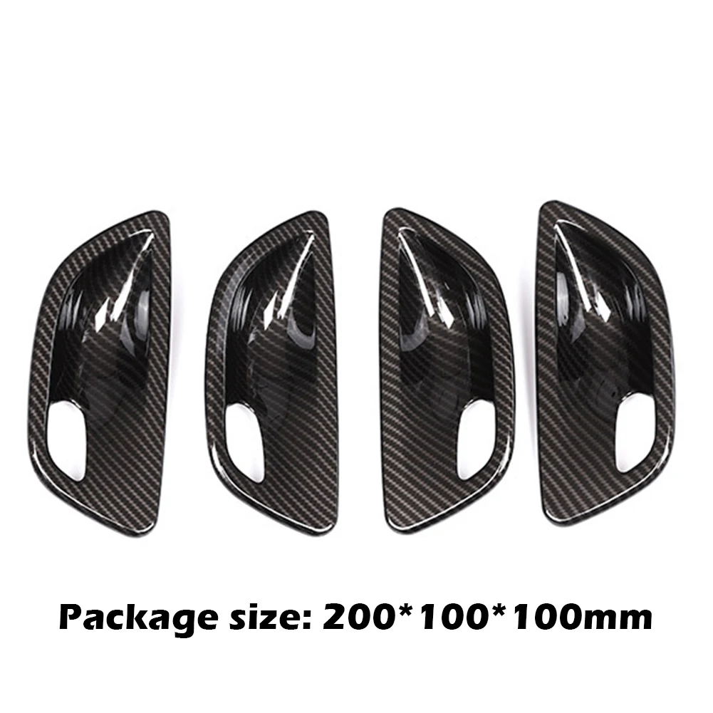 

Carbon Fiber Sticker with Sufficient Durability and Ruggedness Look ABS Interior Door Handle Bowl Trim for BMW 5 Series 2011-201