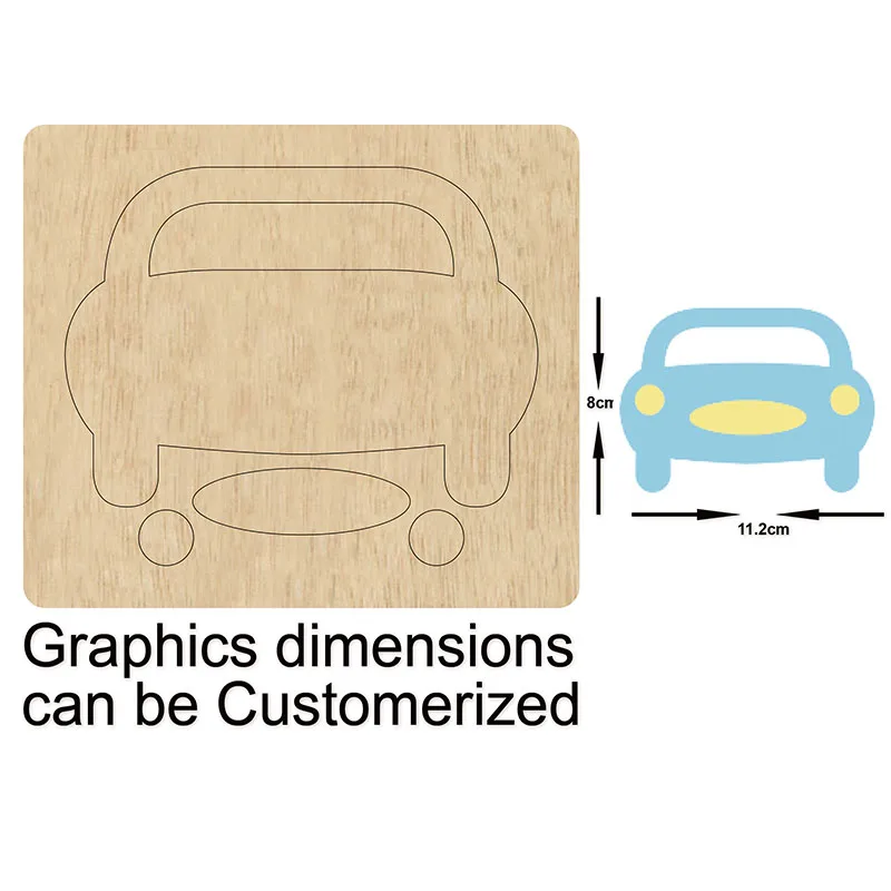 

car handmade wooden die mould cutting dies for scrapbooking Thickness/18mm