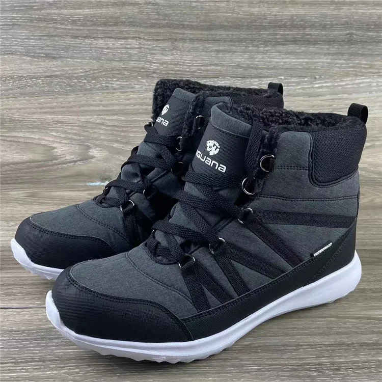

Women winter Cotton hiking boots ladies wool-padded waterproof breathable fabric snow boots non-slip snow skiing shoes for-25C