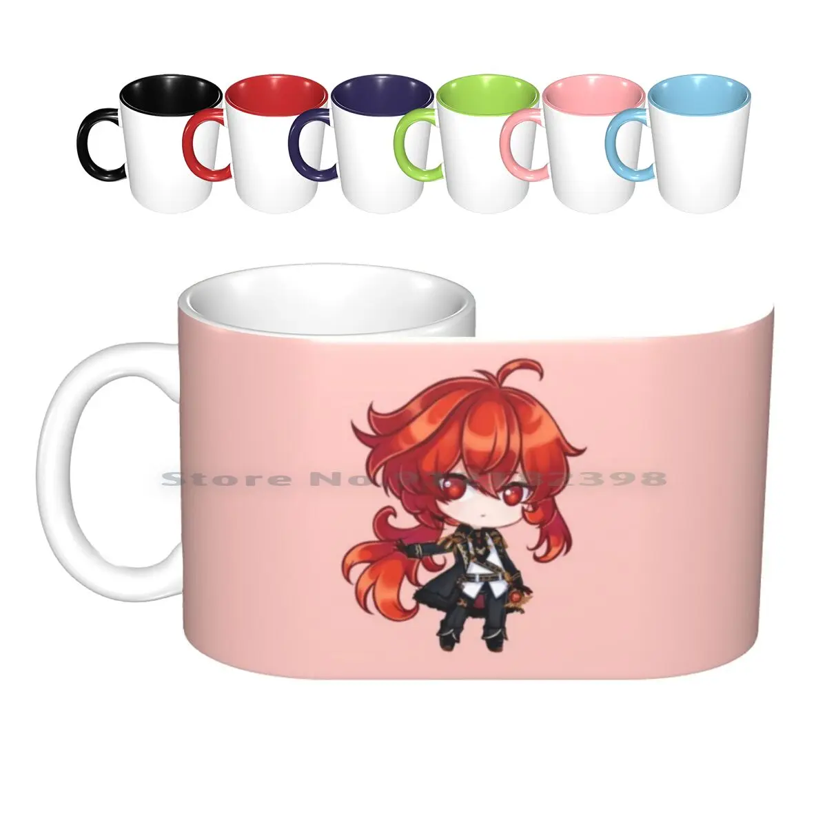 

Diluc Chibi Ceramic Mugs Coffee Cups Milk Tea Mug Diluc Diluc Ragnvindr Mihoyo Genshin Impact Genshin Impact Creative Trending
