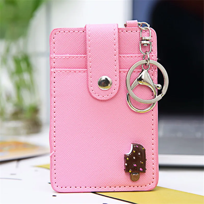 Держатель для кредитных карт из искусственной кожи с рисунками мультфильмов