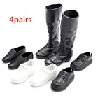 4 пары, аксессуары для одежды, нарядные туфли для кукол, кроссовки, Сапоги До Колена Для парень Кэн