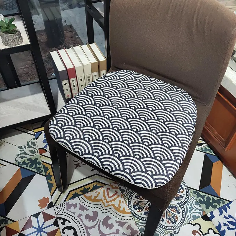 

Nordic Printing Chair Decorative Cushion Soft Simplicity Multi-Color Office Dining Stool Non-Slip Pad Sponge Sofa Pillow 40*42cm