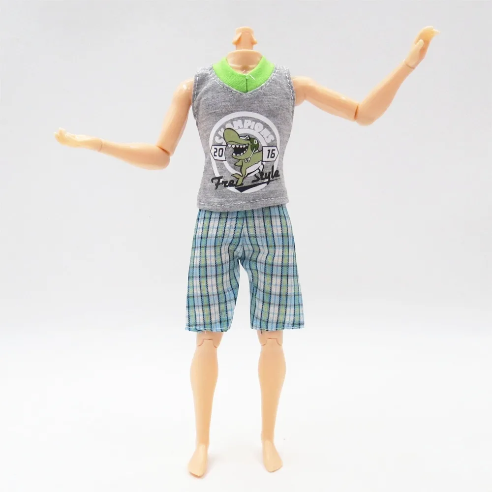 

Ken the Boyfriend Casual Wearings Clothes Accessories for Barbie BJD Doll, Play House Dressing Up Kids Toy Christmas G1