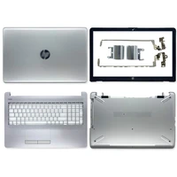 new laptop silver lcd back coverfront bezelhinges coverpalmrestbottom case for hp 15 bs 15 bw 15 bs070wm 15q bu 924892 001