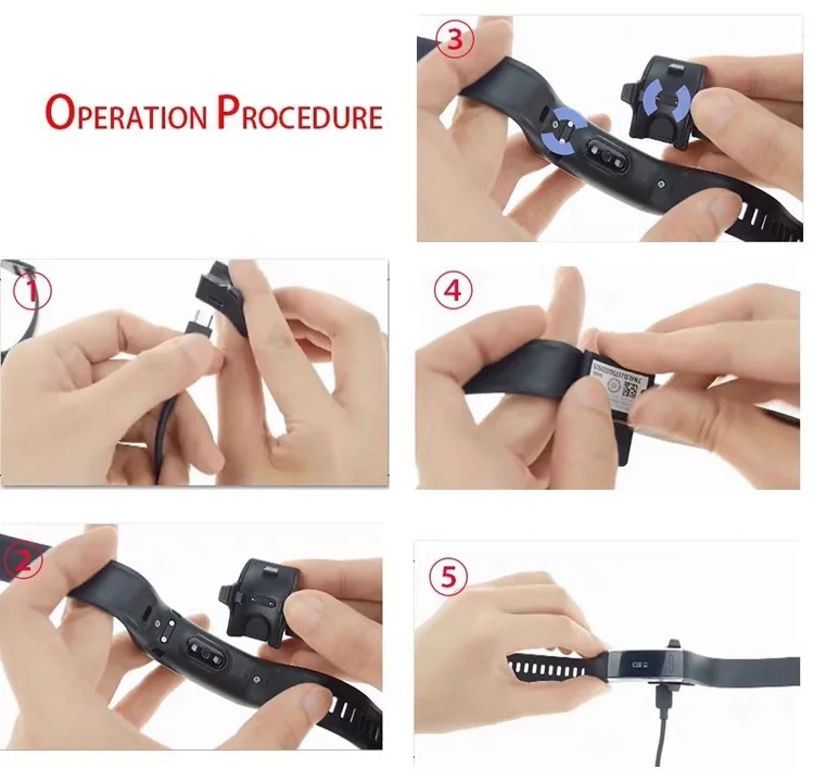 1PC USB Charger Cable Bracelet Watch Charging Dock Cradle For Huawei Honor Band 5 4 3 Smart Accessories | Электроника