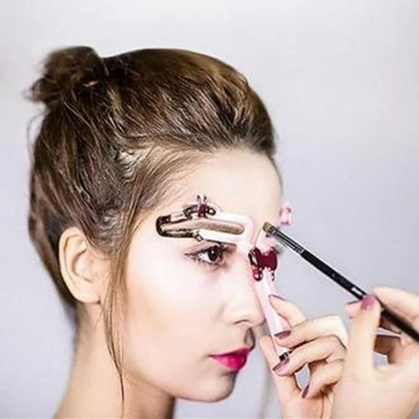 

Adjustable Eyebrow Shapes Stencil Eyebrow Drawing Make up Auxiliary Tool ZGOOD