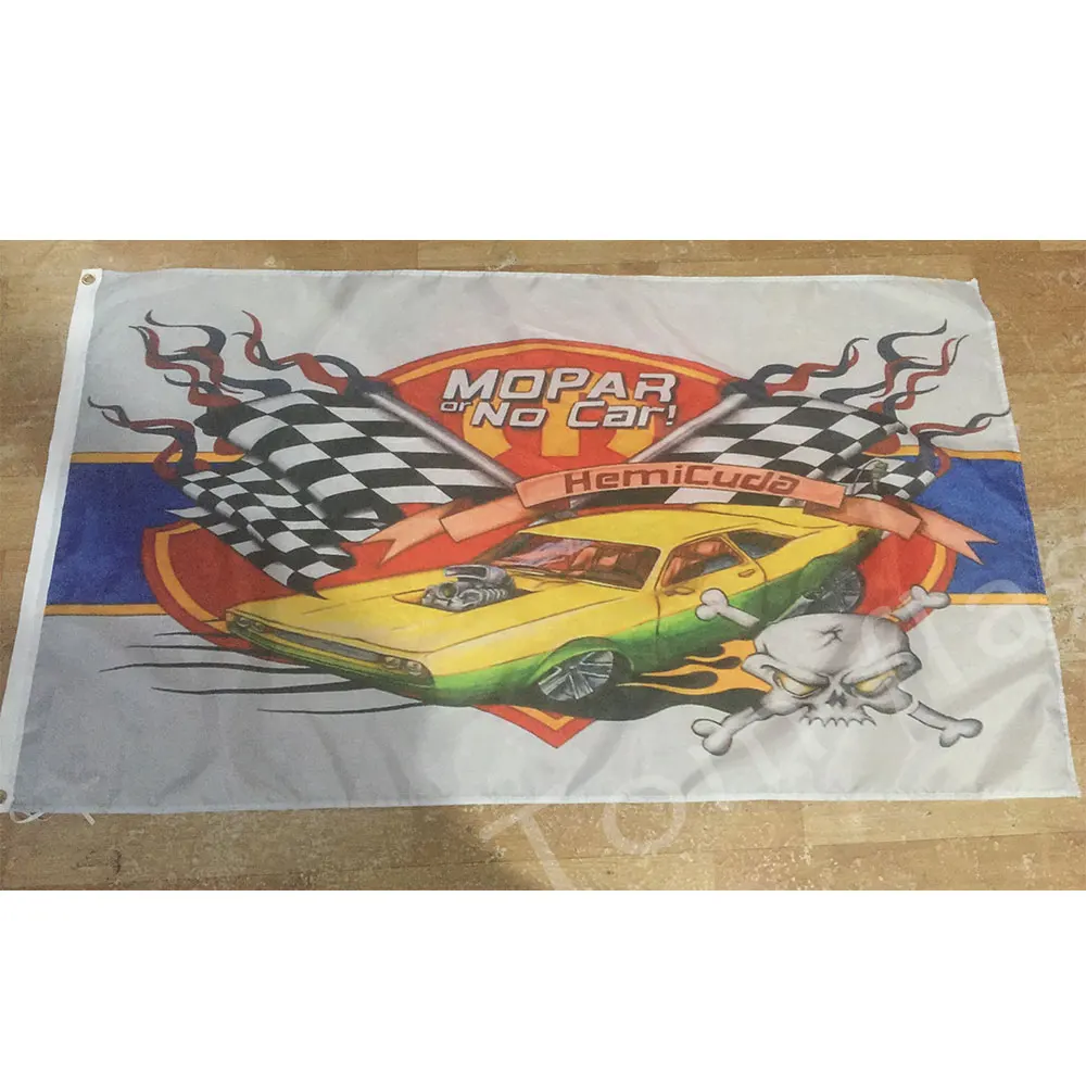 

mopar flag 3x5 FT Banner 100D Polyester Flag Brass Grommets 03