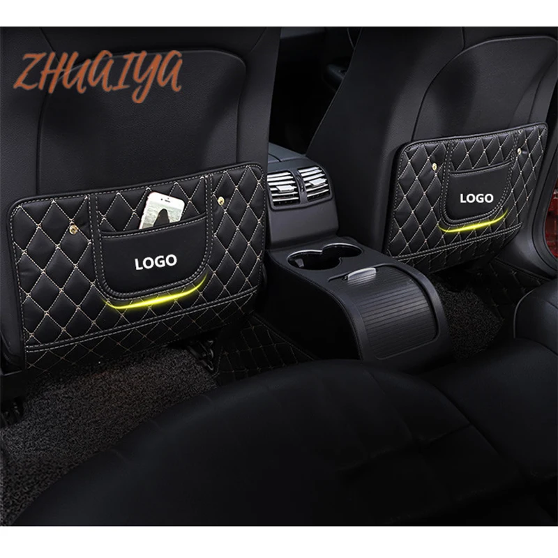 Защитная накладка на спинку сиденья автомобиля из натуральной кожи