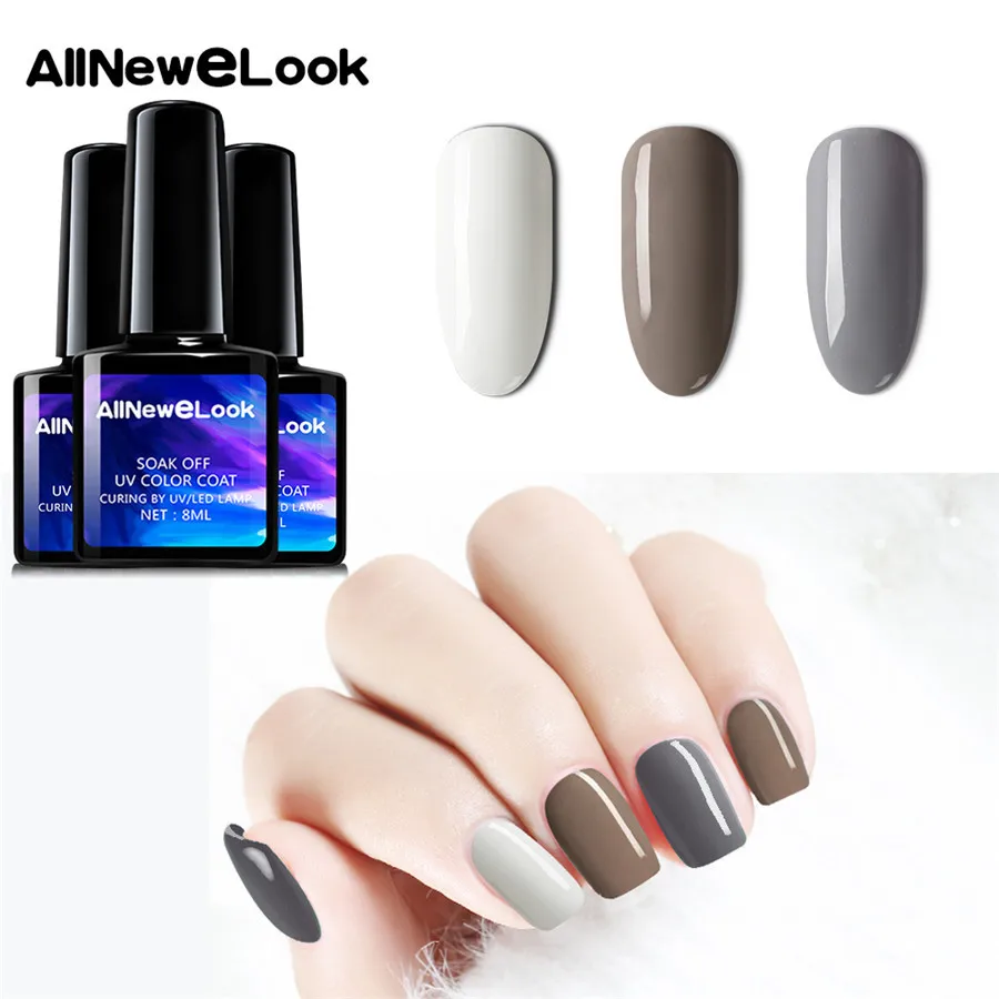 Набор гель-лаков для Светодиодный гтей Allnewelook 8 мл | Красота и здоровье