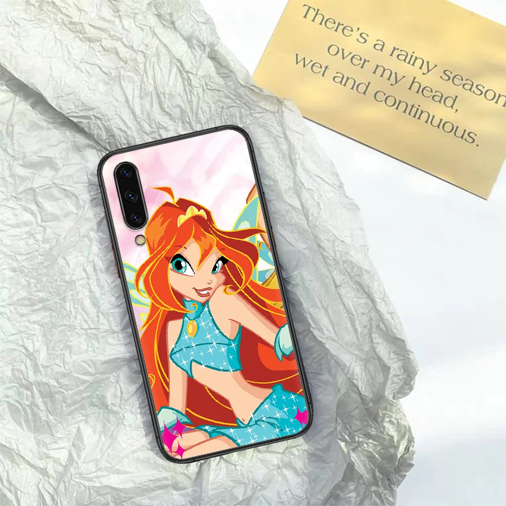 

Cartoon Lovely Girl Winx Clubs Phone Case For Samsung Galaxy A10 A20 A30 E A40 A50 A51 A70 A71 A J 5 6 7 8 2016 2017 2018 black