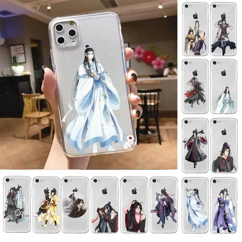 

YNDFCNB mo dao zu shi Phone Case For iPhone X XS MAX 6 6s 7 7plus 8 8Plus 5 5S SE 2020 XR 11 11pro max Clear funda Cover