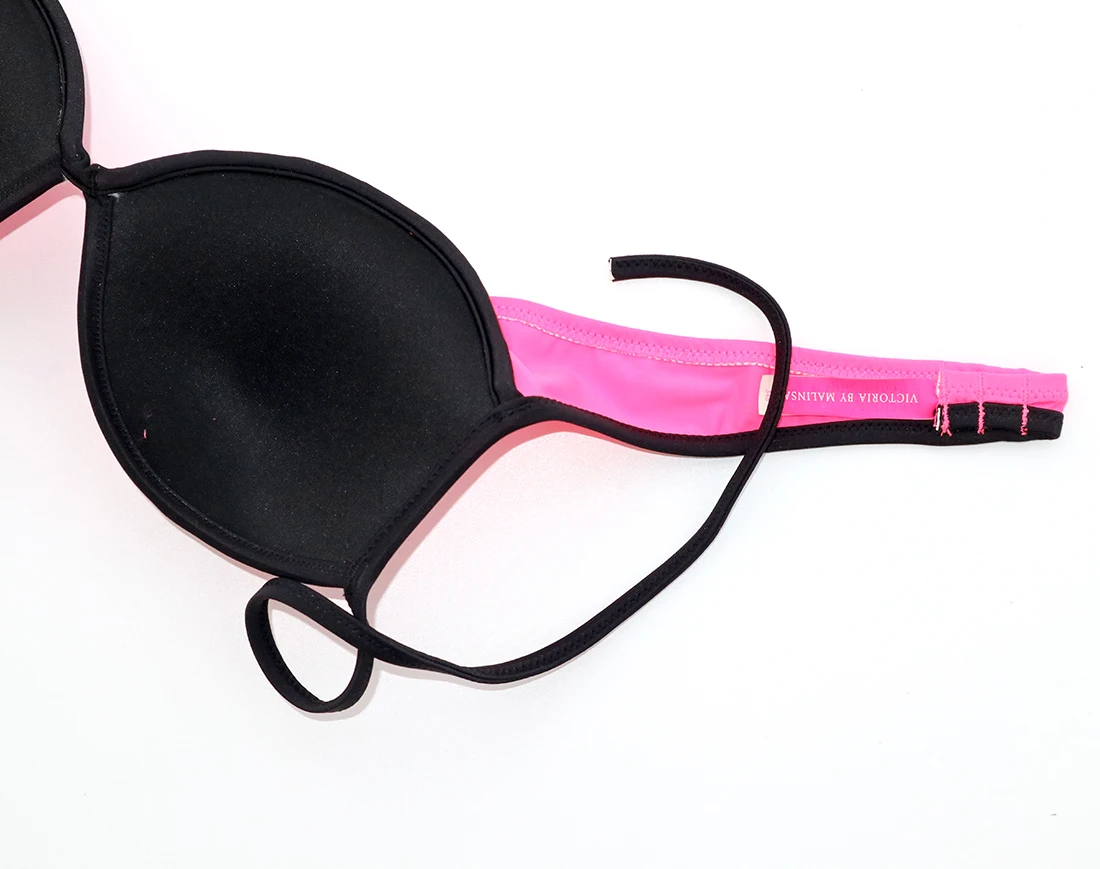 Женские сексуальные Бюстгальтеры на косточках топ пуш ап розового цвета с