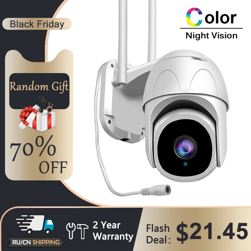 

YCC365 3MP PTZ WiFi Camera 2MP Speed Dome IP Camera Outdoor Waterproof IP66 WiFi Security 4X Zoom Two Way Audio Mini Camera