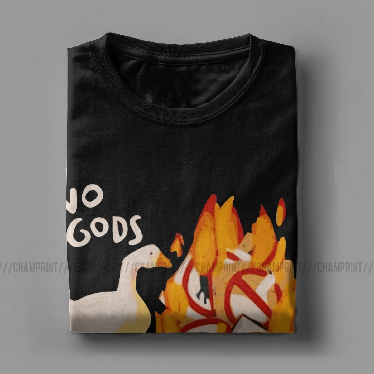 Футболка мужская с надписью No God Masters смешная тенниска без названия круглым