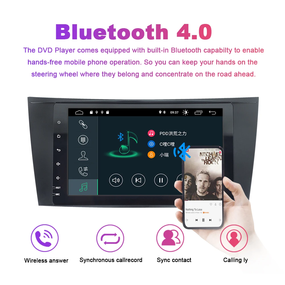 2din Android 9 Автомобильный мультимедийный для Mercedes Benz e-класс W211 E200 E220 E300 E350 E240 E270 E280 класс CLS W219 GPS Радио стерео