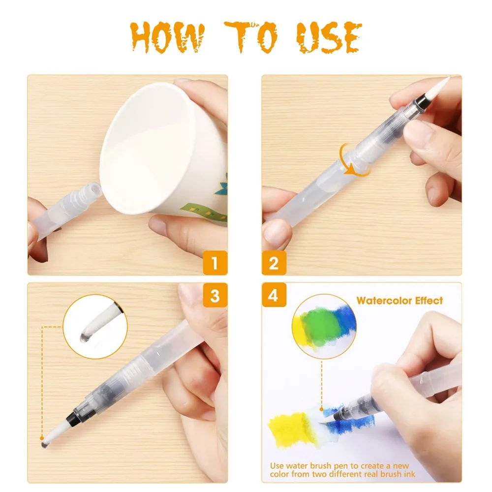 120 Colors Dual Tip Brush Marker Pens Fineliner Watercolor Art Markers Calligraphy Coloring Drawing Art Supplies with Marker Pad
