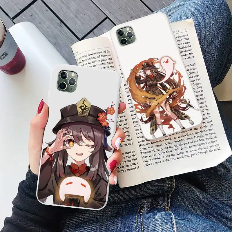 

Luxury Phone Case Candy Color for iPhone 6 6S 7 8 11 12 XS X SE 2020 XR mini pro Plus MAX mobile bags genshin impact HuTao