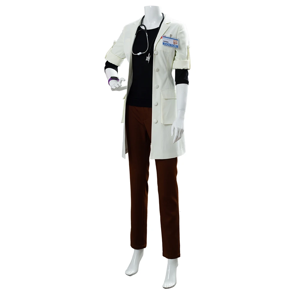 Full Set OW Cosplay Dr. Ziegler Costume Angela Mercy Skin Game Uniform Halloween Carnival | Тематическая одежда и униформа