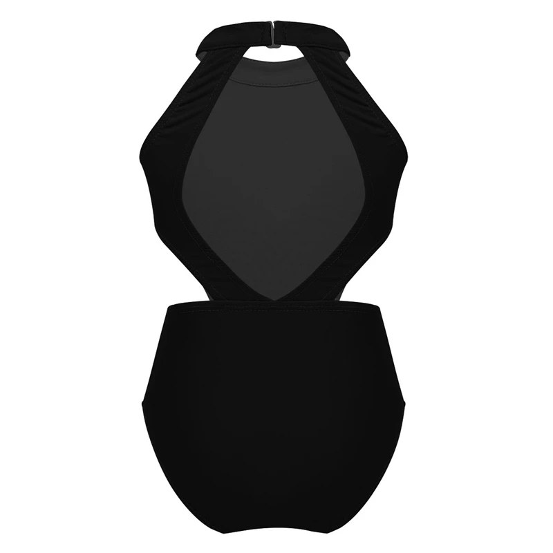 Girls Halter Hollow Waist Ballet Dress Leotards Kids Gymnastics Leotard Bodysuit Child Practice Stage Dance Costumes | Детская одежда и