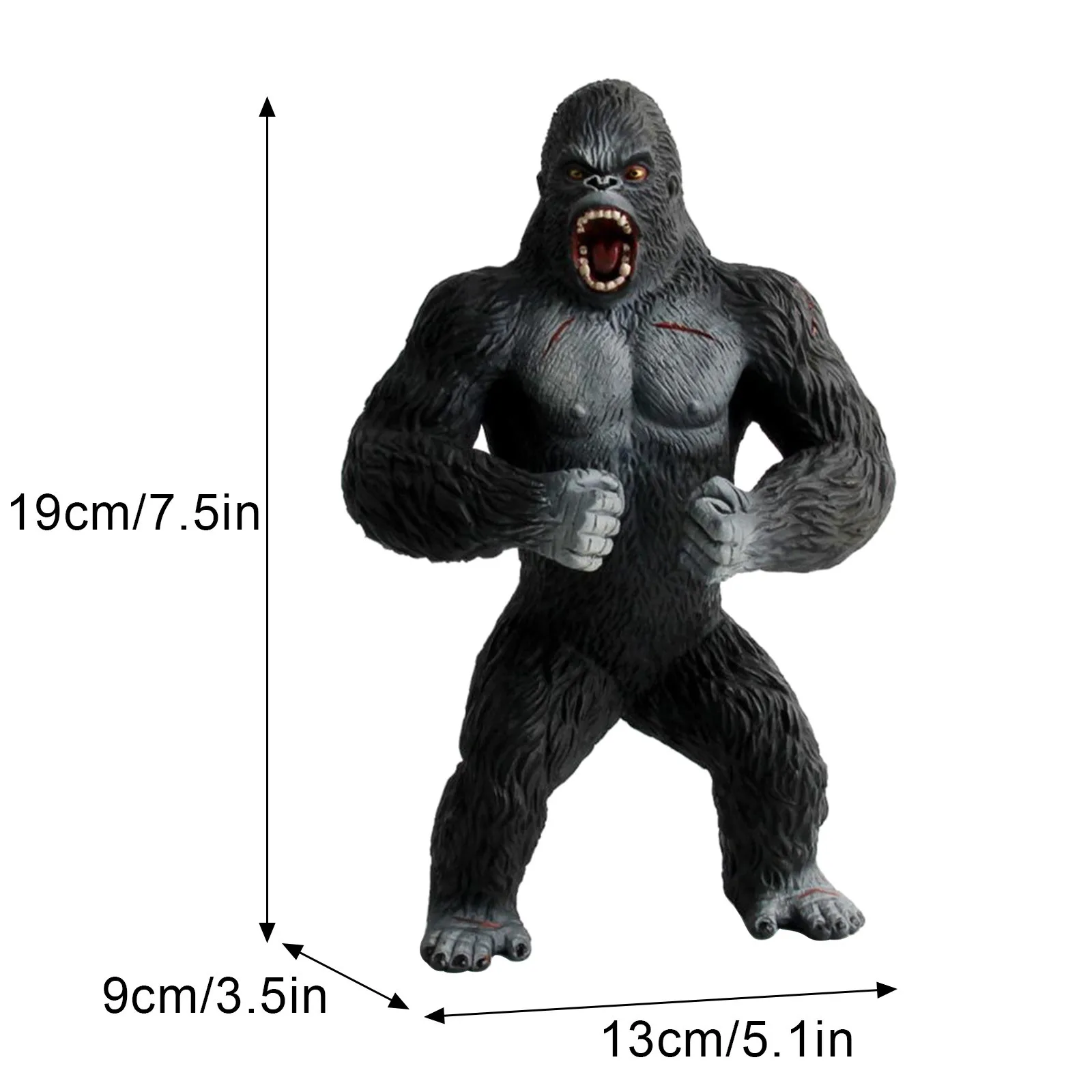 

King Kong Gorilla Action Toys Figures Orangutan Cartoon Figurines Collection Model Big Chimpanzee Animal Dolls Boy Children Gift