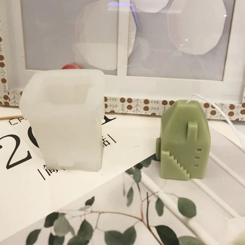 

3D Aromatherapy Gingerbread House Silicone Resin Epoxy DIY Craft Making Mold Chocolate Fondant Mold Cake Decorating Tools