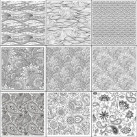wavepaisley pattern clear stamps new 2021 rubber silicone seal for diy scrapbooking card making album decoroation crafts